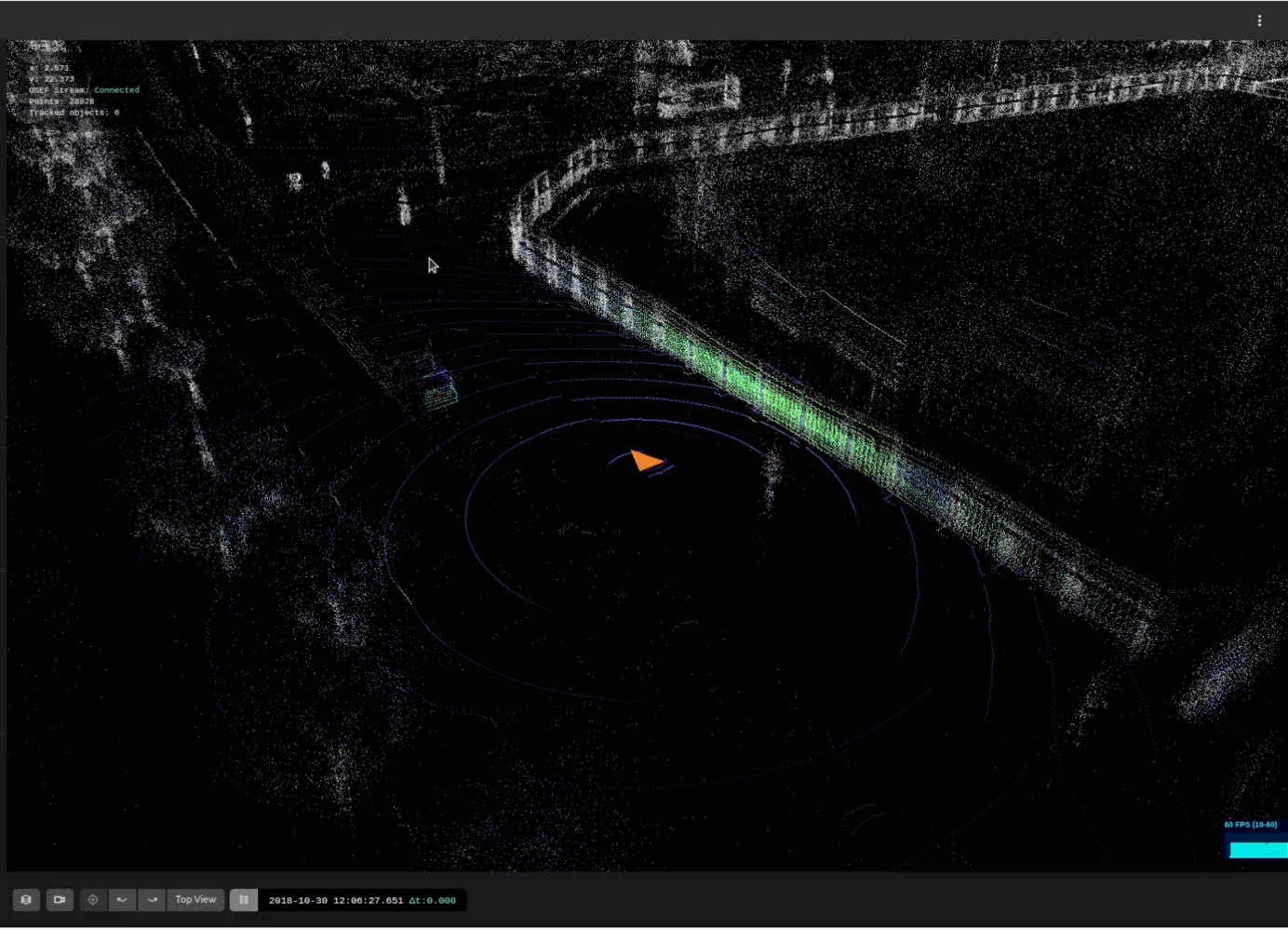 Image of typical 3D lidar scan showcasing its resolution