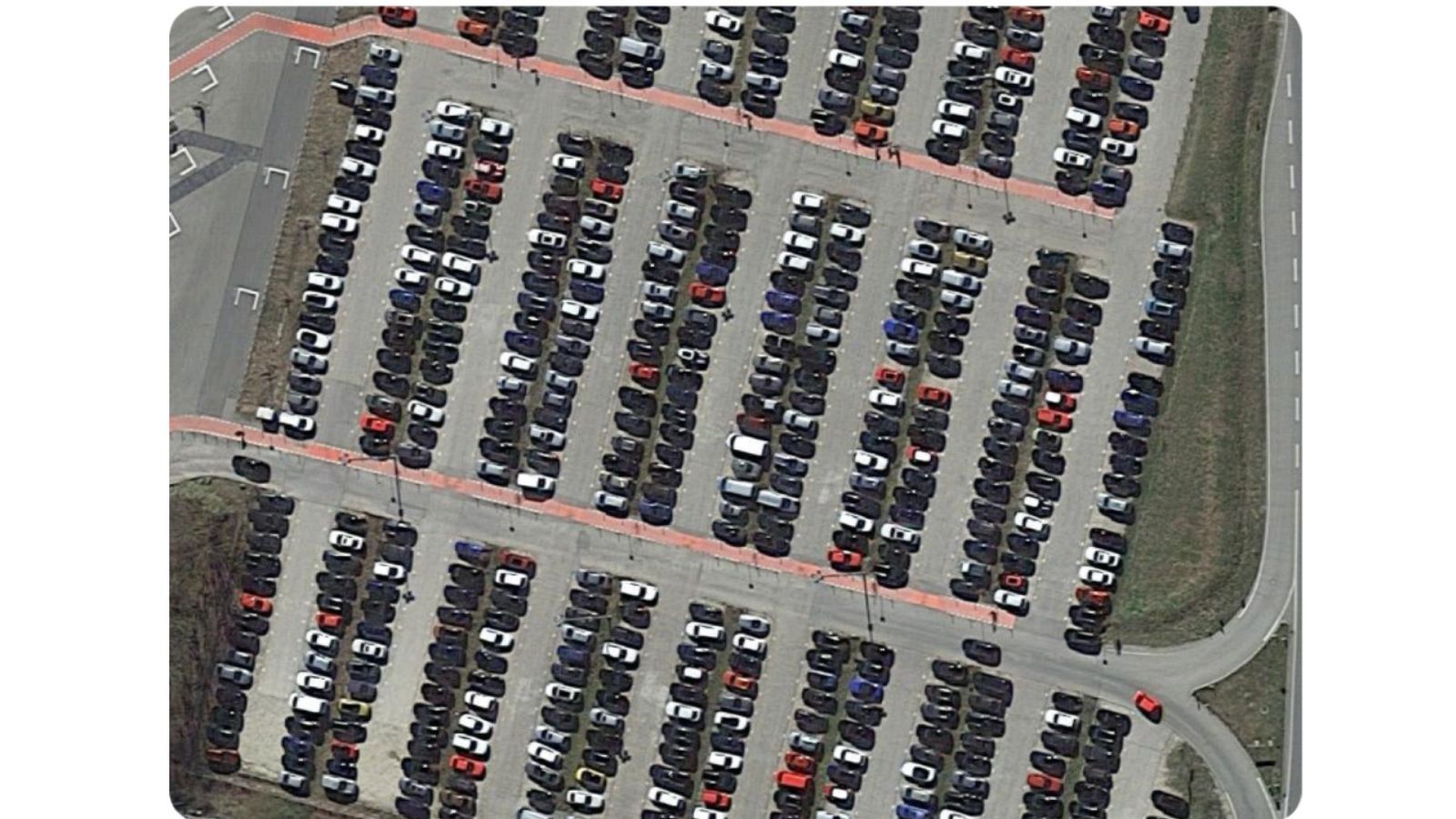 Image of full parking lot